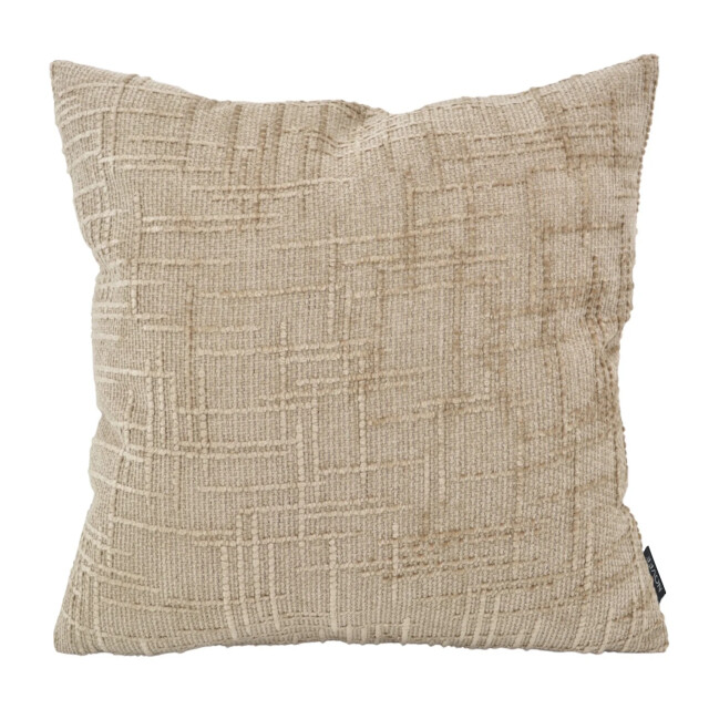 NOVÉE Sierkussen chenille stripe beige | 45 x 45 cm | polyester 3510986 large