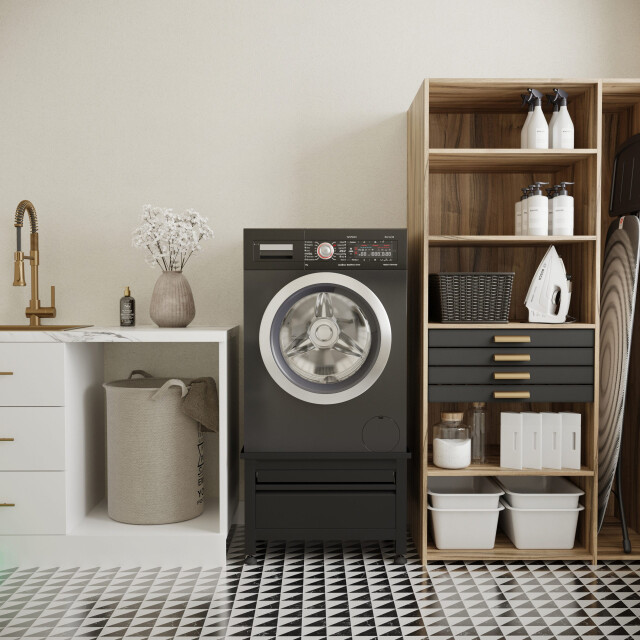 Wasophoogte Wasmachine verhoger – novapro met lade en plateau - 3448225 large