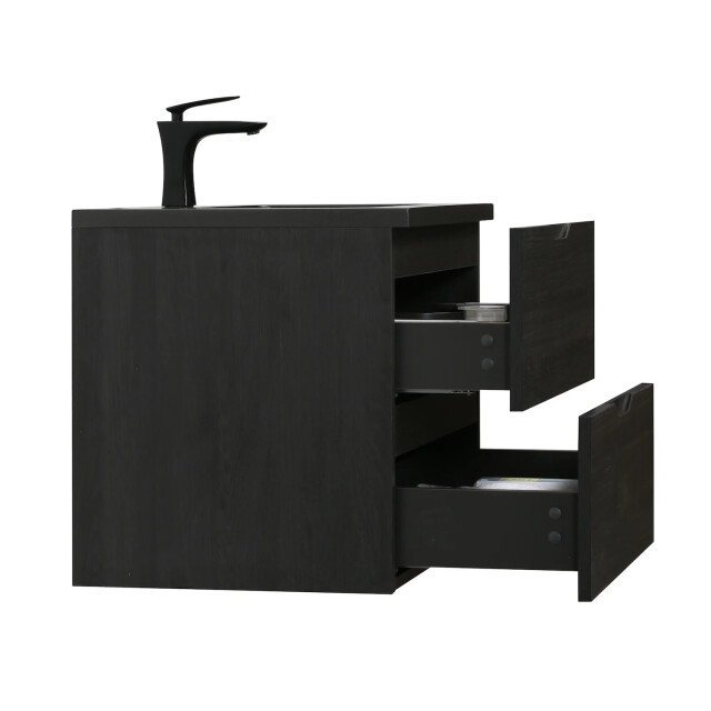 Badplaats Badkamermeubel set cairo 100 x 48 cm zwart eiken badmeubel met 3510128 large