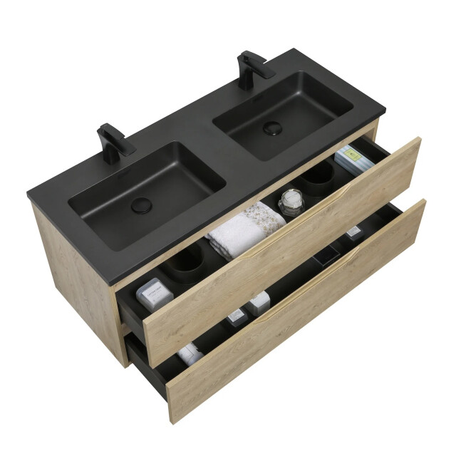 Badplaats Badkamermeubel set cairo 120 x 48 cm kastanje badmeubel met 3510123 large