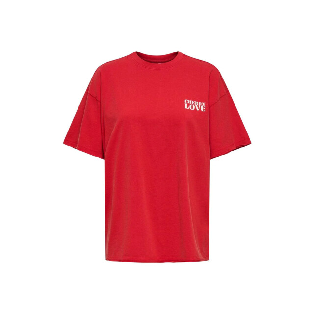 Only onlvivvi life s/s lovely top jrs 15346761 barbados cherry 06011.770.0033 large