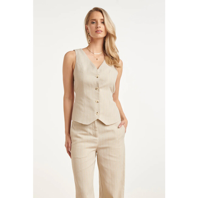 Smashed Lemon Klassiek gilet met glitterdetail | 8718679009447 large