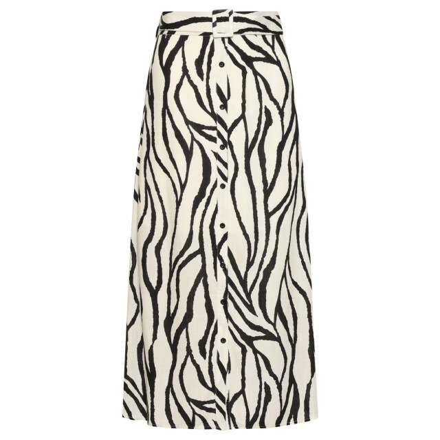 Smashed Lemon Midi-rok met zebra print off-white/zwart | 8718679005203 large