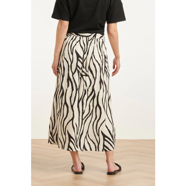 Smashed Lemon Midi-rok met zebra print off-white/zwart | 8718679005203 large