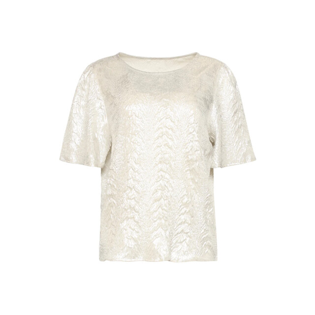 Smashed Lemon Dames top met metallic structuur | 8718679013840 large