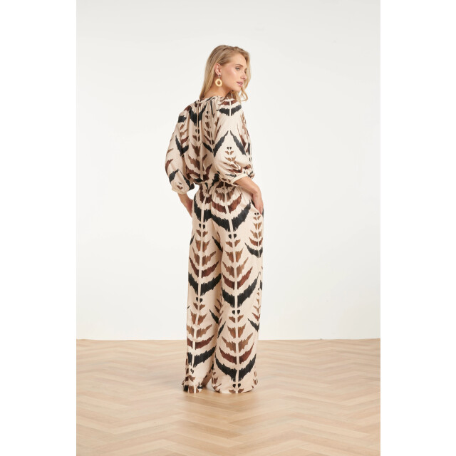 Smashed Lemon Blouse met v-hals en grafische aztec print | 8718679002967 large