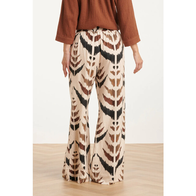 Smashed Lemon Wijde broek met grafische aztec print | 8718679003049 large