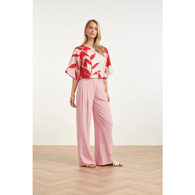 Smashed Lemon Top met wijde mouwen en botanische print | 8718679002004 large