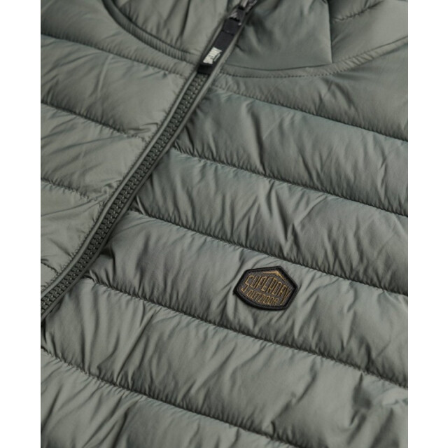 Superdry M5012341a wn1 fuji padded bodywarmer - biker grey  heren bodywarmer  WN1 Biker Grey/M5012341A Fuji Padded Gilet large