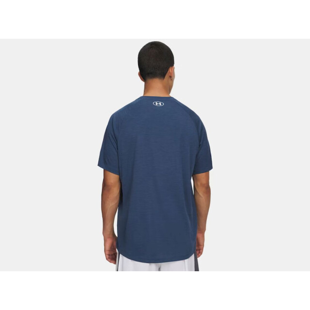 Under Armour ua tech textured ss-blu training t-shirt korte mouw heren - 074475_200-L large