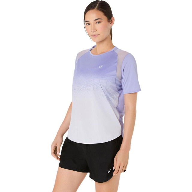 Asics road fade ss top hardloop t-shirt korte mouw zomer dames - 074767_730-L large