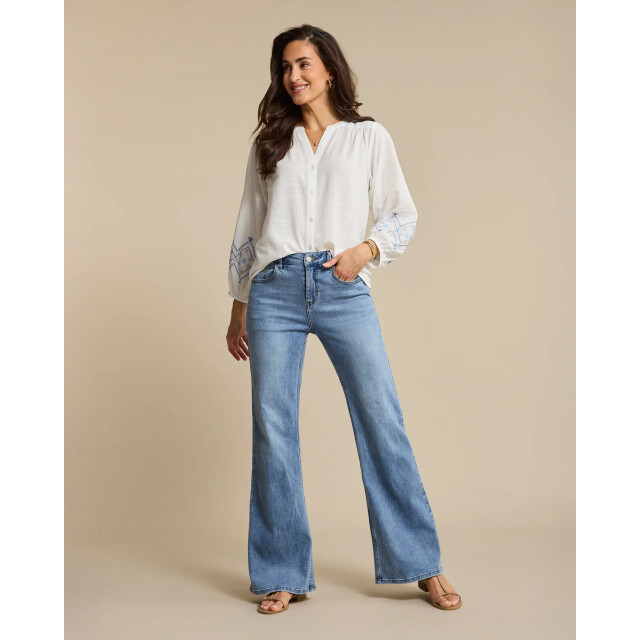 Red Button Brielle flare denim lightstone SRB4842 large