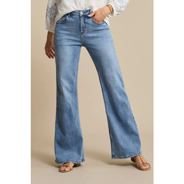 Red Button Brielle flare denim lightstone SRB4842 large