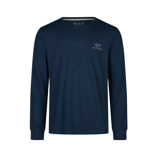 Phil & Co Heren pyjamashirt lange mouw donker PH-853-3 large