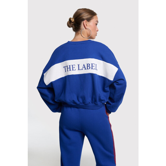 Alix The Label Logo tape sweater kobalt 4209.34.0002 large