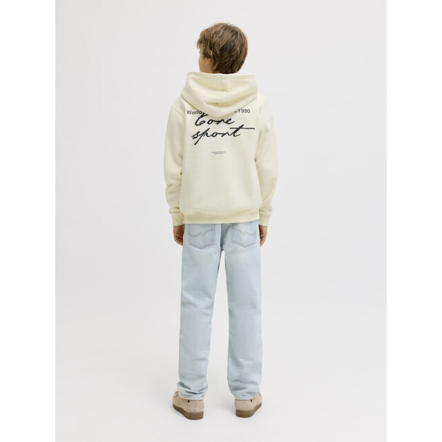 Jack & Jones Jcodust script sweat hood sa26 jnr ecru 3209.03.0005 large