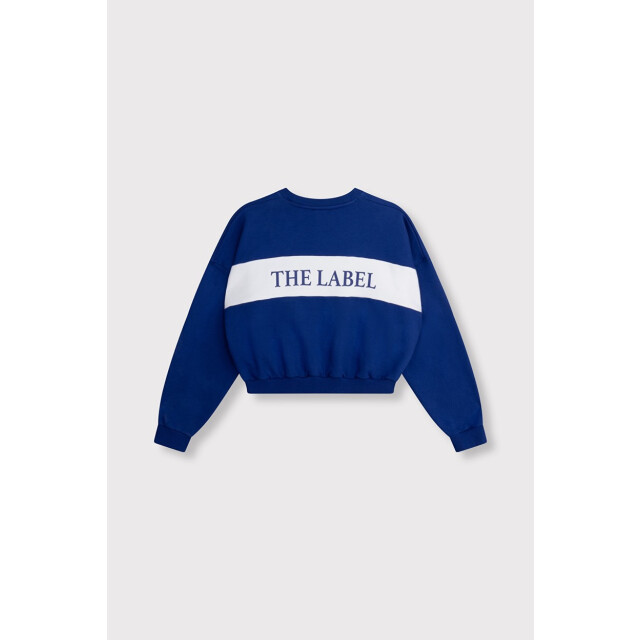 Alix The Label Logo tape sweater kobalt 4209.34.0002 large