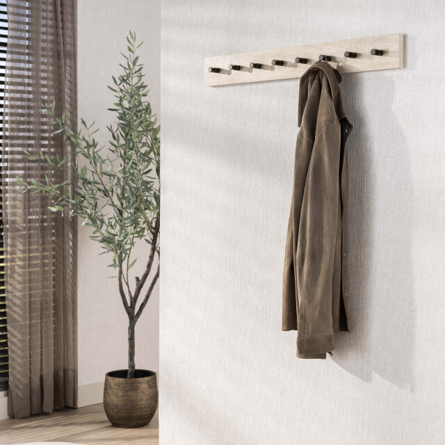 Hoyz kapstok travino 8 haken keramiek travertin 3491369 large