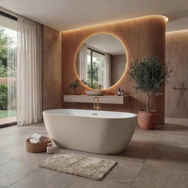 Badplaats Ligbad bahia 170 x 75 x 58 cm vrijstaand bad mat 3511275 large