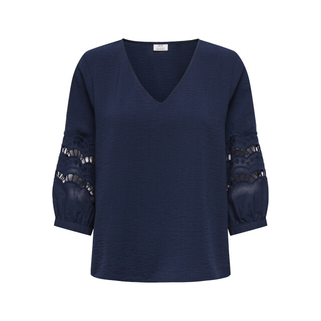 Jacqueline de Yong hannah life 3/4 lace top wvn 15368619 black iris 06615.261.0156 large