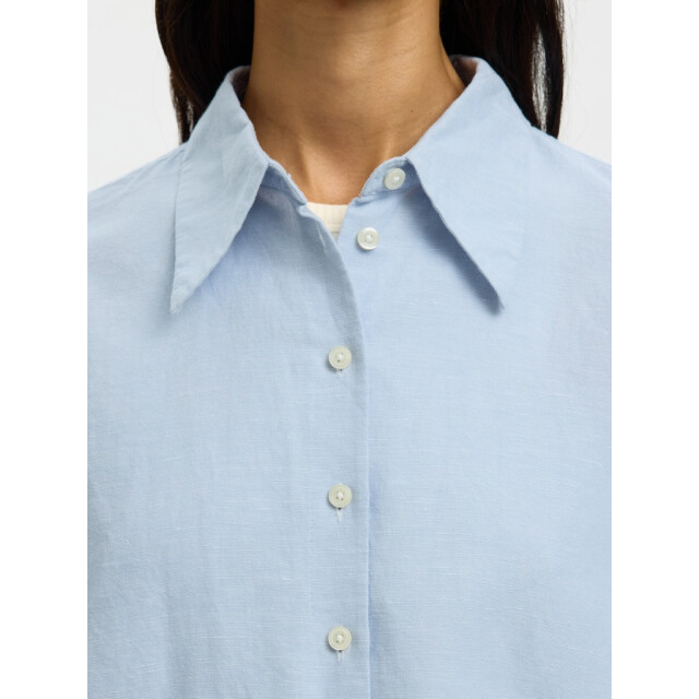 Selected Femme slwcleo oversize linen blend shirt 16099876 dusty 06615.211.0258 large