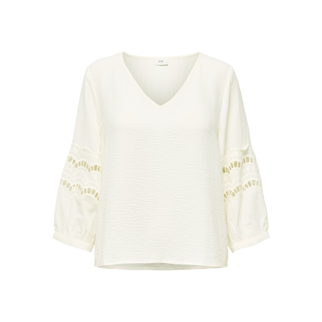 Jacqueline de Yong hannah life 3/4 lace top wvn 15368619 cloud dancer 06615.198.0150 large