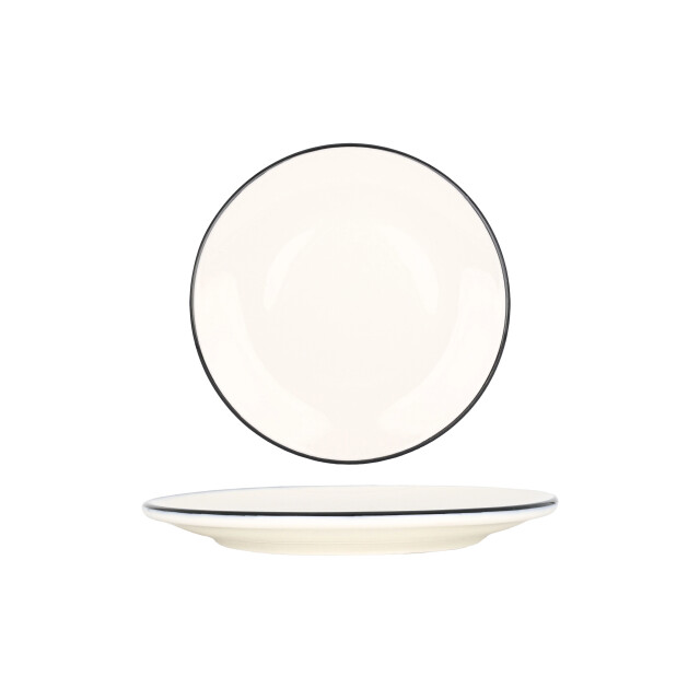 Bonna Dinerbord linea black porselein 30 cm set van 6 3511838 large