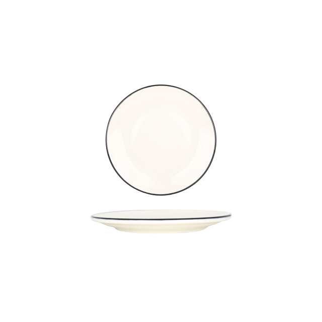 Bonna Dessertbord linea black porselein 19 cm set van 6 3511843 large