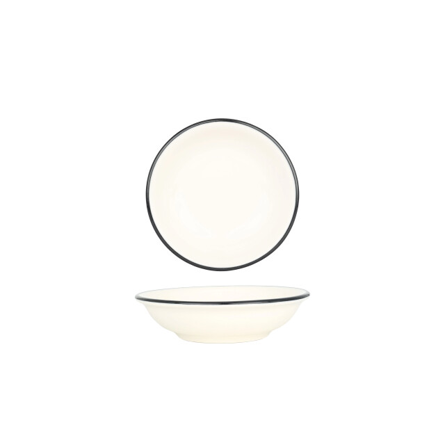 Bonna Serveerschaal linea black porselein 15 cm (330cc) set van 2 3511851 large