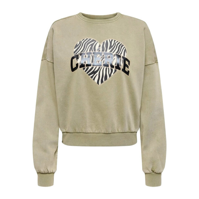 Only Onllauren life ls animal o-neck cc swt olijf 4209.29.0001 large