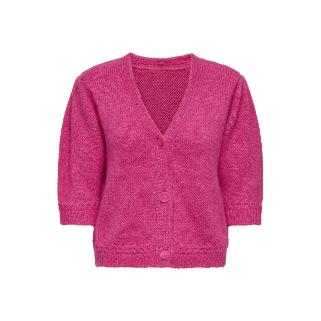 Only Onlstarla ss v-neck cardiga cc knt fuchsia 4249.56.0022 large