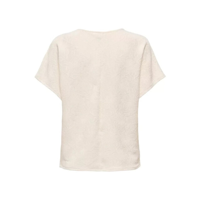 Only Onlvelma ss loose o-neck top jrs off-white 4382.02.0145 large