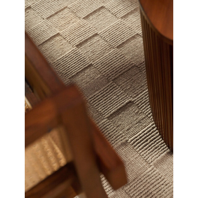 Villeroy & Boch Scala handgeweven wol vloerkleed donker 200x300 cm 3511964 large