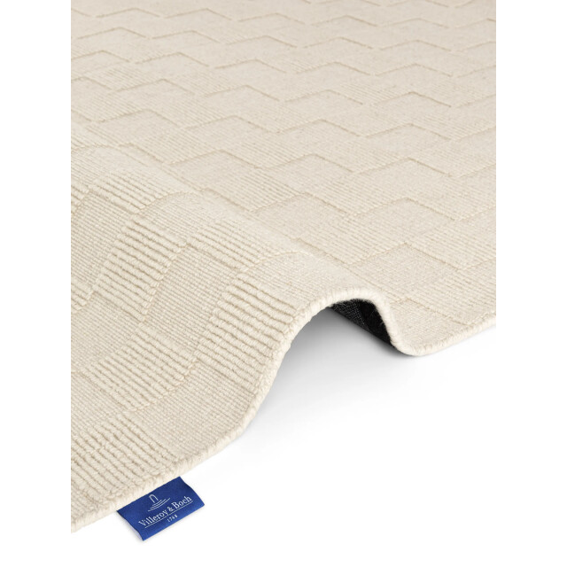Villeroy & Boch Scala handgeweven wol vloerkleed wit- 80x200 cm 3511971 large