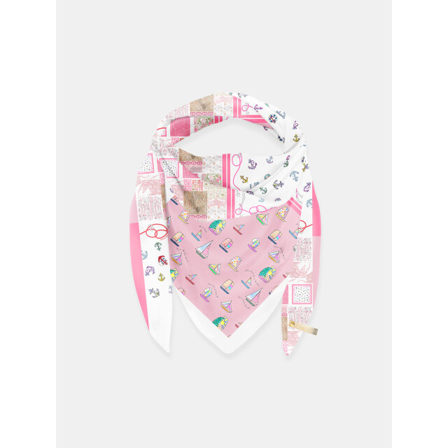 Mucho Gusto ® sjaal st. tropez zee patchwork MUCHO GUSTO® Sjaal St. Tropez Zee Patchwork large