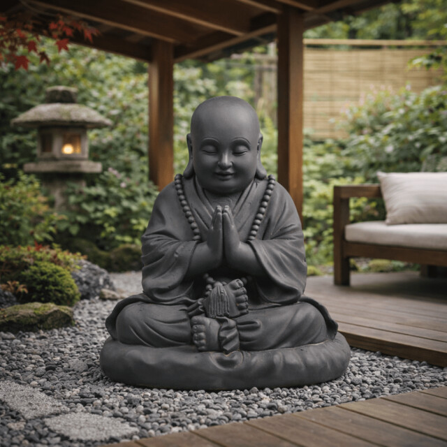 Furnilux Boeddha beeld dikbuik japanse stijl – voor tuin & veranda 3513811 large