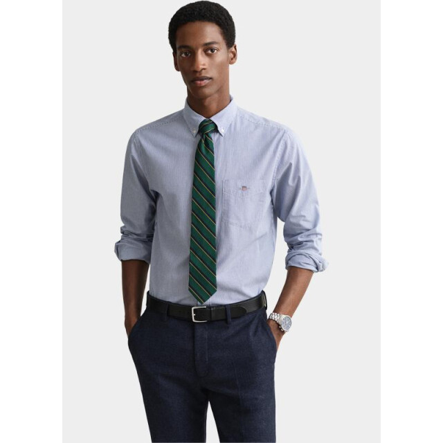 Gant Casual hemd lange mouw regular fit banker stripe 3000140/436 181270 large