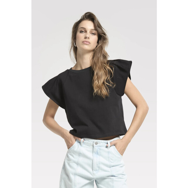 Homage to Denim H-cs26m26 top with wide shoulders H-CS26M26 Top With Wide Shoulders large