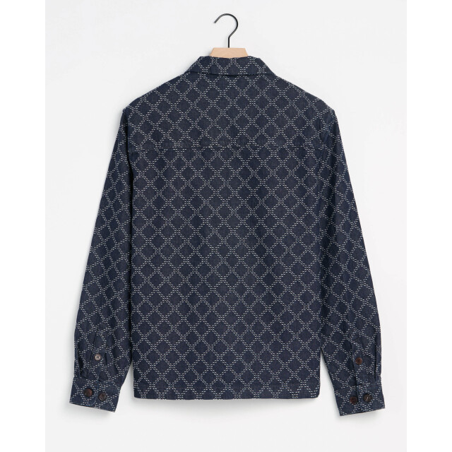 J.C. Rags Overshirt dark blue dessin 103288-001-XXL large