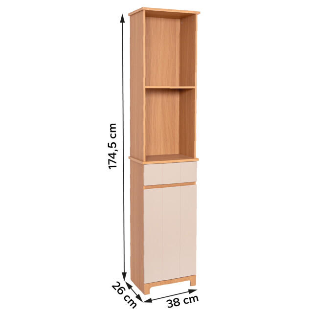 4bathroomz Trente badkamerkast hoog kolomkast /beige 3515760 large