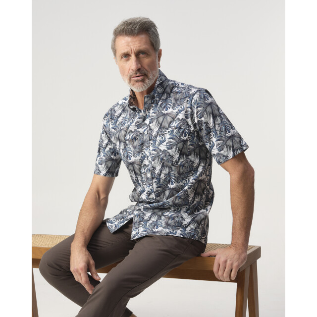 Campbell Casual overhemd donker 103388-001-XXL large