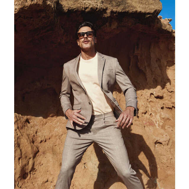 Blue Industry De ruitmotief chino | StevenS26-M12 large