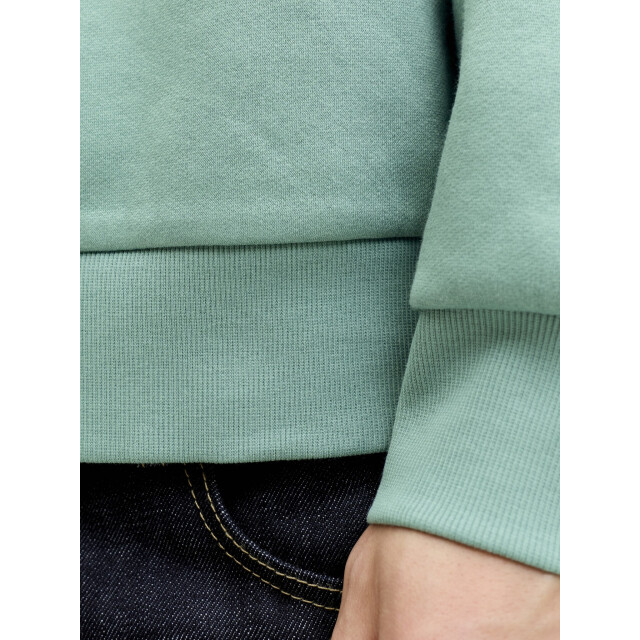Jack & Jones Heren hoodie jjelogo logo print turquoise 12279649-Mineral Blue large