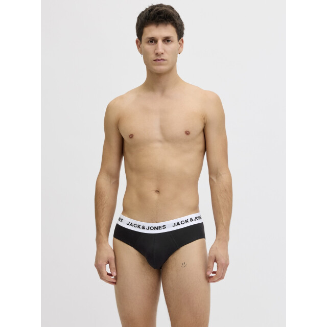 Jack & Jones Heren slips casual briefs jacmason 3-pack effen 12291555-Black large