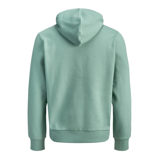 Jack & Jones Heren hoodie jjelogo logo print turquoise 12279649-Mineral Blue large