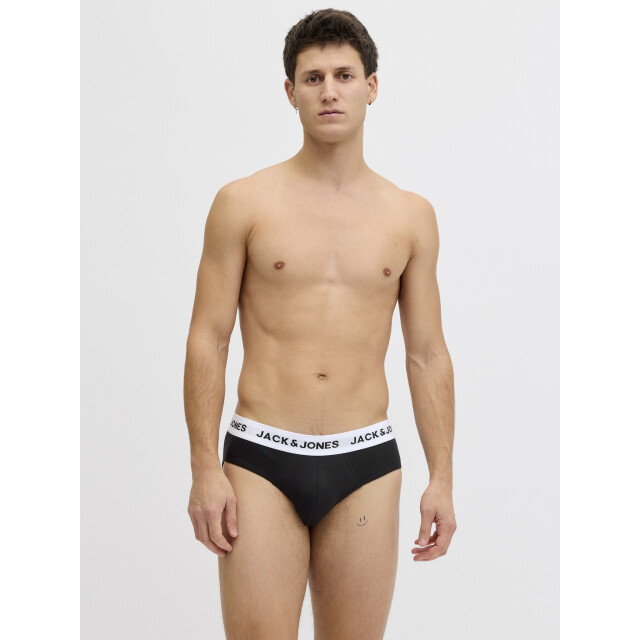 Jack & Jones Heren slips casual briefs jacmason 3-pack effen 12291555-Black large