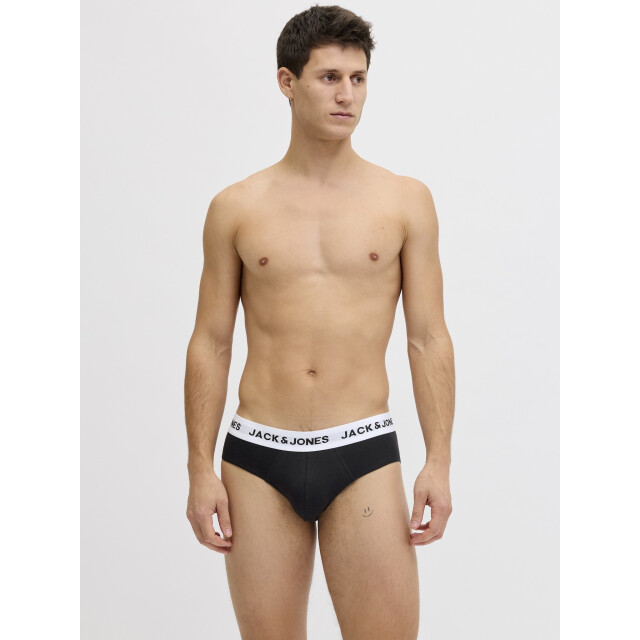 Jack & Jones Heren slips casual briefs jacmason 3-pack effen 12291555-Black large