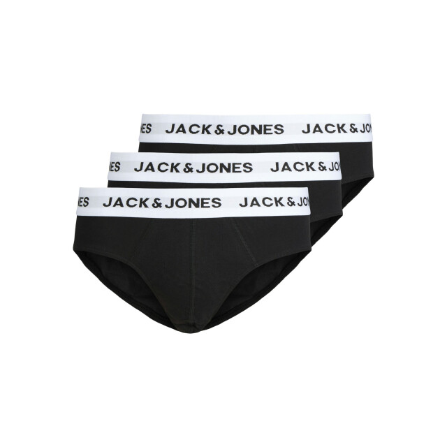 Jack & Jones Heren slips casual briefs jacmason 3-pack effen 12291555-Black large