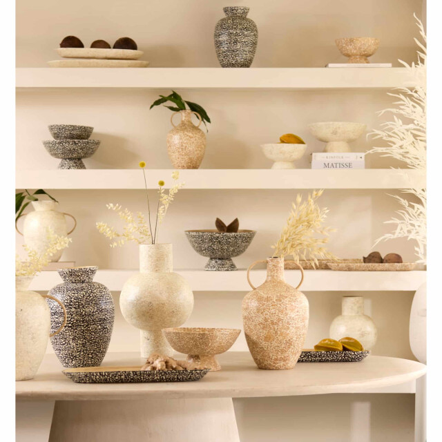 Light & Living Vaas lera crème Ø22x31cm 3513865 large