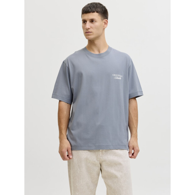 Jack & Jones jornorrebro typo tee ss crew neck n 12282898 tradewinds 05011.211.0112 large